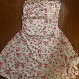Floral Strapless Dress